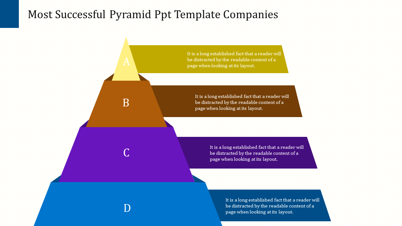Creative Pyramid Of Success PowerPoint Template
